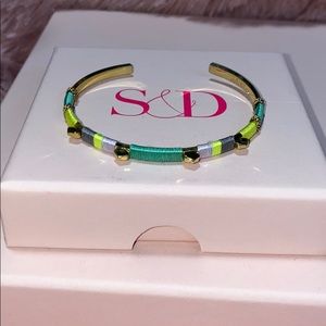 EUC Stella $ Dot Colorblock Cuff (gold)